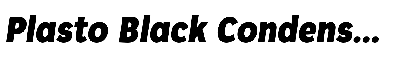 Plasto Black Condensed Italic